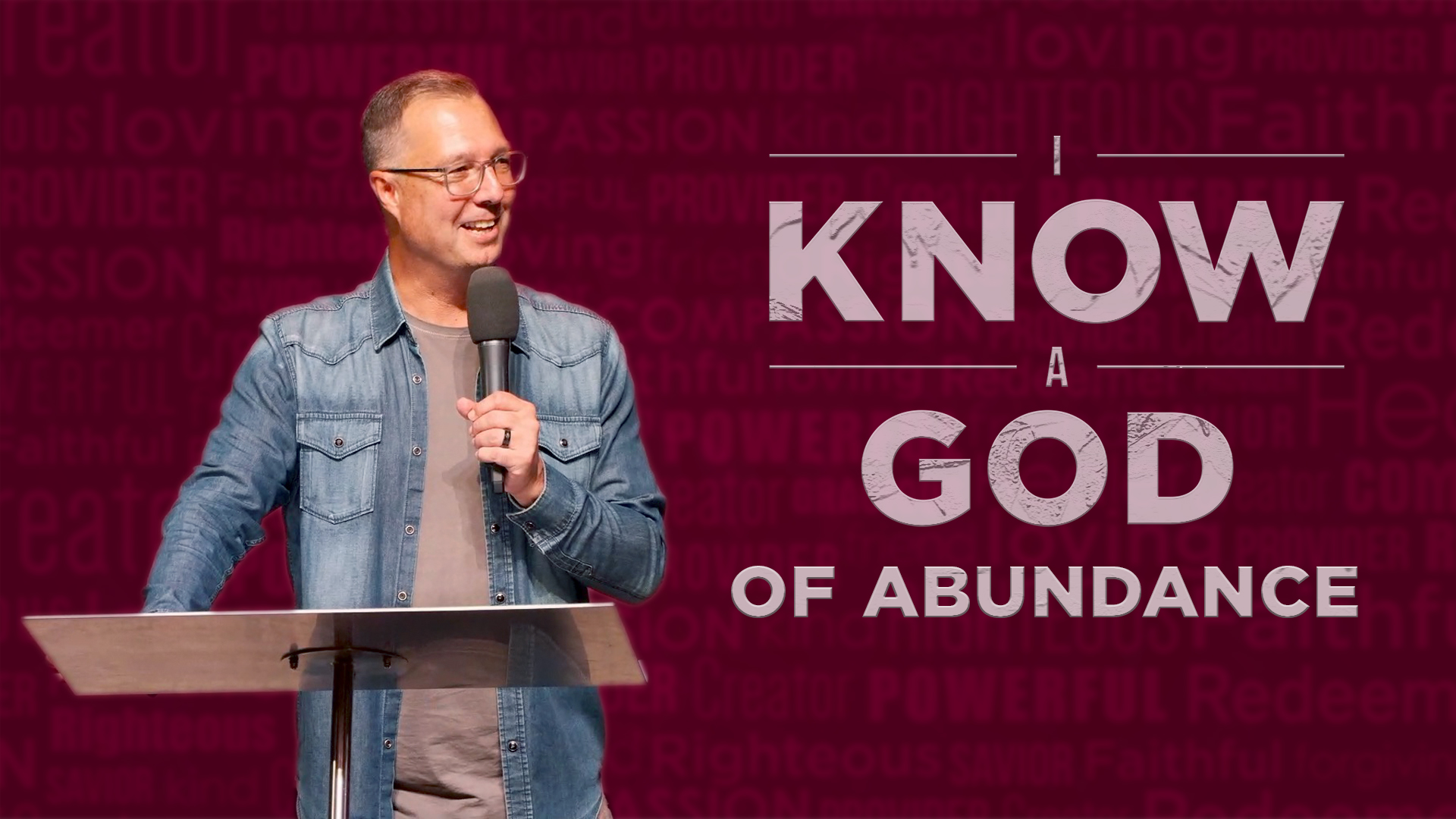 I Know A God Of Abundance
